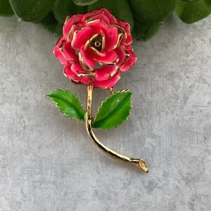 Vintage Enamel Trembler Brooch